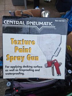 Central Pneumatic 1-1/2 Gallon Texture Paint Spray Gun (Item 66103)