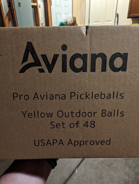 Set Of 48 Pickleballs - Yellow Outdoor - USAPA Approved - Sealed Case