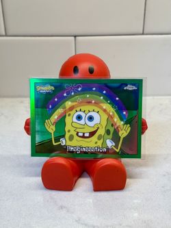 2025 Topps Chrome SpongeBob #64 Imagination Green Kelp Refractor