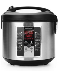 COMFEE' Rice Cooker, Slow Cooker, Steamer, Stewpot, Sauté All in One (12 Digital Cooking Programs) Multi Cooker (5.2Qt ) Large Capacity. 24 Hours Pre