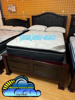 Royal touch Queen mattress and Boxspring bed set new Colchon y tambor