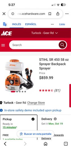 STIHL SR 450 58 oz Sprayer Backpack Sprayer