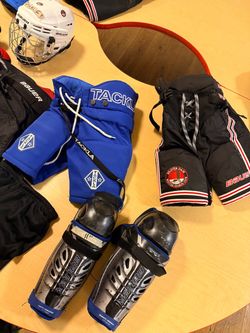 Kids hockey equipment
