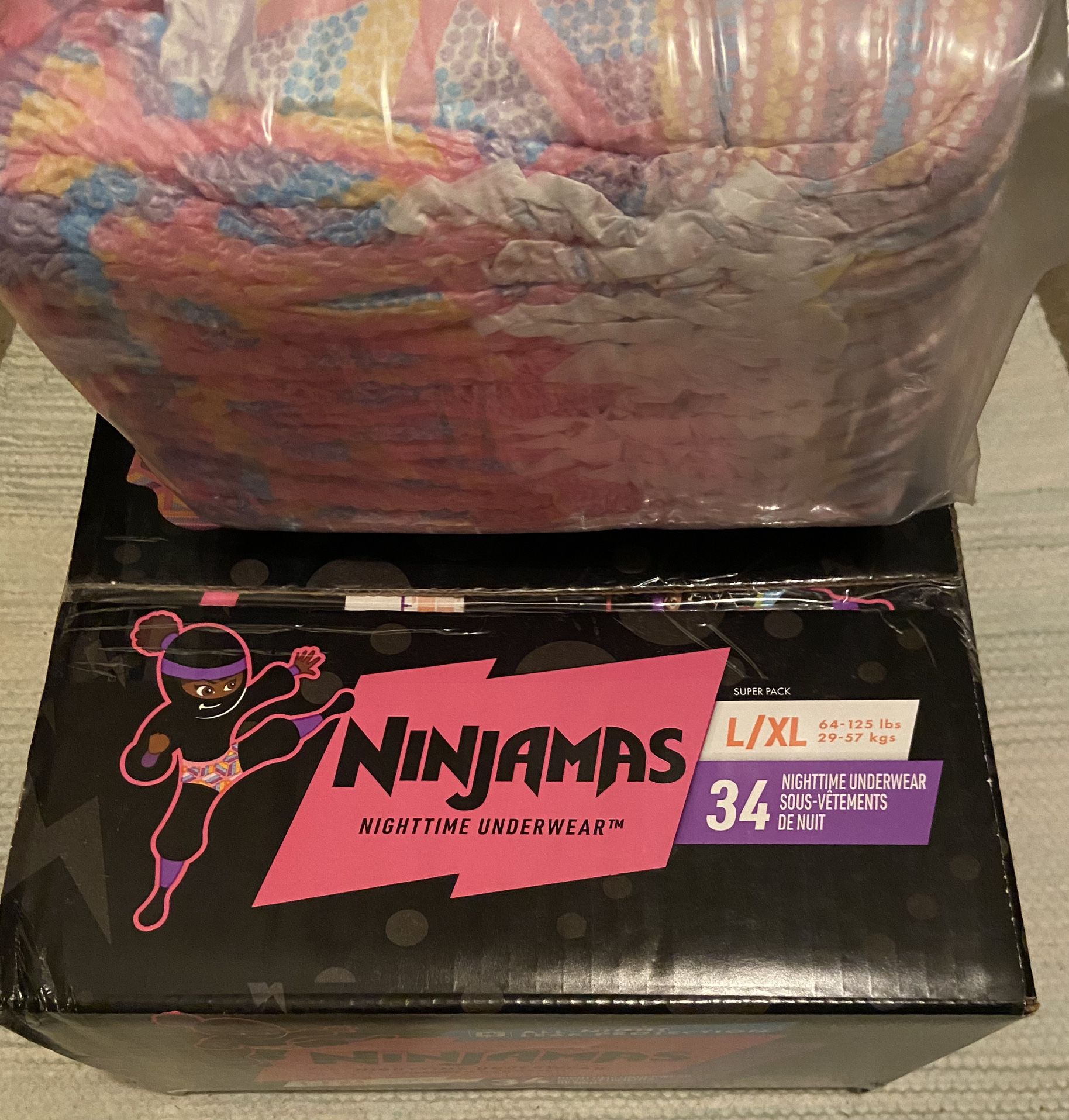51ct. Ninjamas L/XL Overnight Pull Ups Bonus Bundle for Sale in