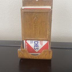 Vintage Metal Match Stick Holder