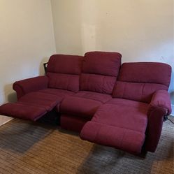 Reclining Couch Red
