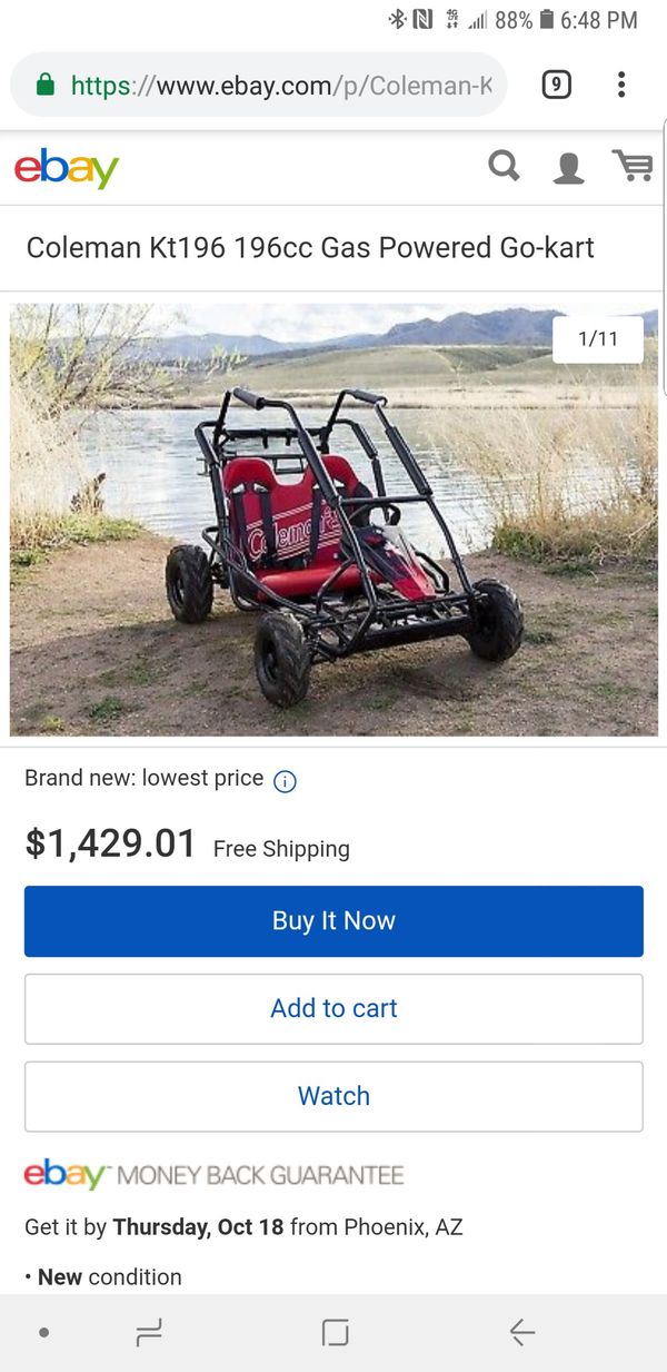 Coleman Kt196 196cc Gas Powered Go Kart For Sale In Hazard Ca