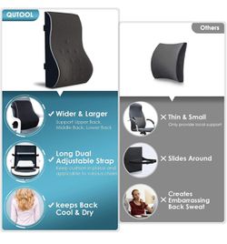  Lumbar Support Pillow for Office Chair Car, Gaming