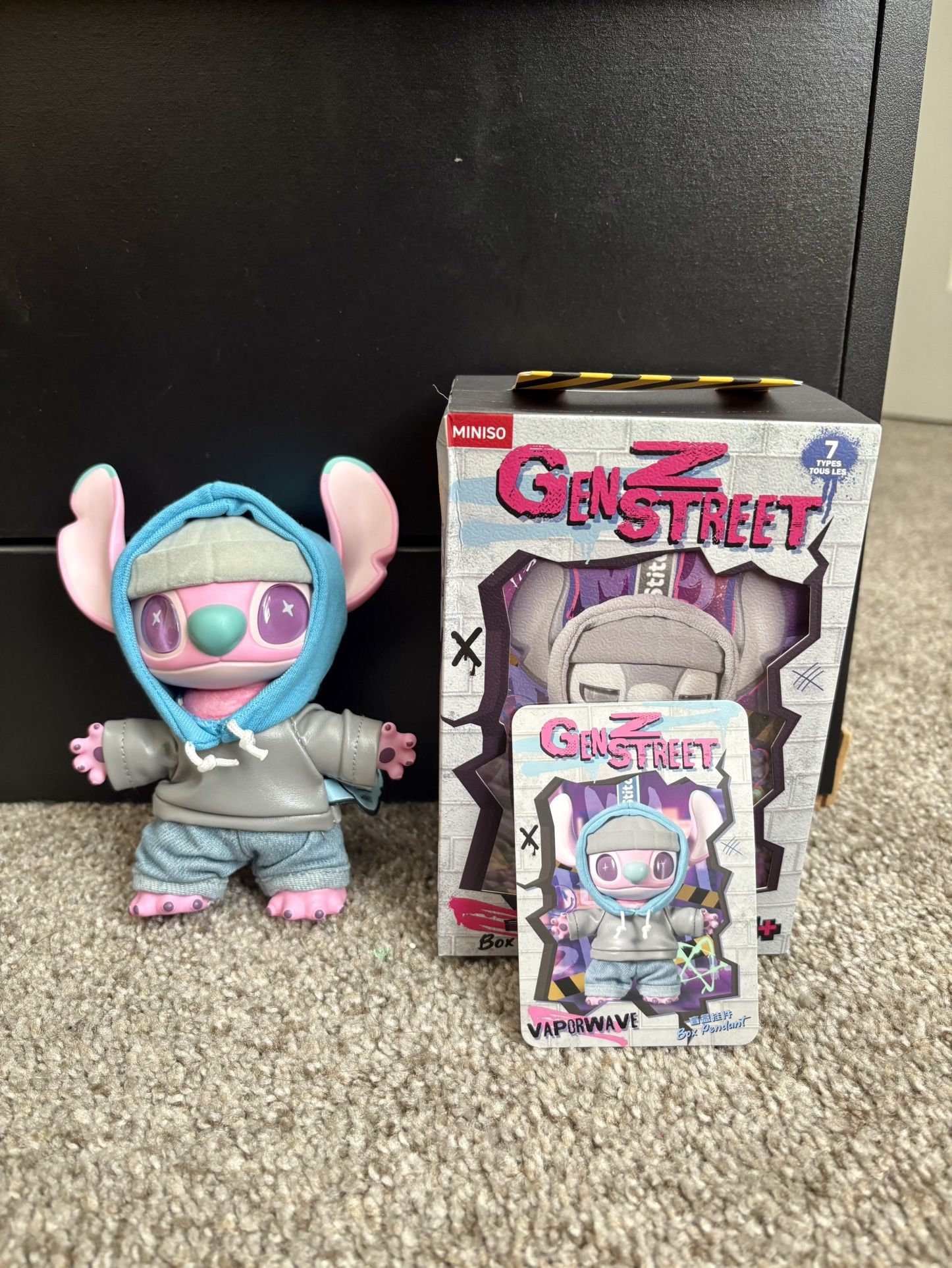 Miniso Disney Stitch Gen Z Street Pendant Blind Box- Vaporwave
