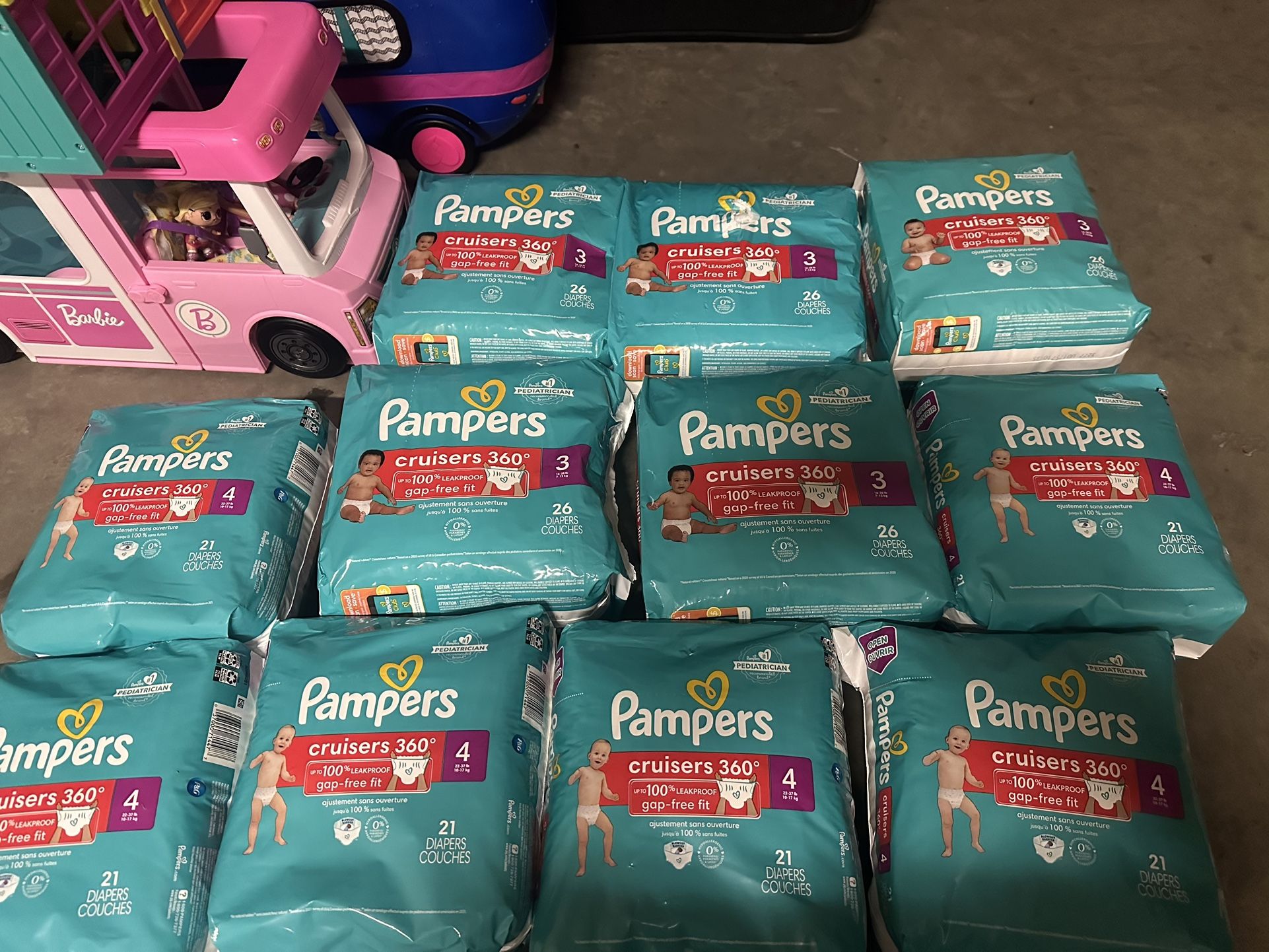 Pampers Diapers Size 3&4 