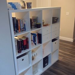 4 X 4 Book Shelf With Drawers