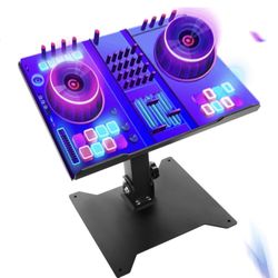  Foldable DJ Stand, Adjustable DJ Stand for Mixer and Controller, 36in Height, Sound Equipment, Workstation, Home Use, Heavy Duty Steel New!