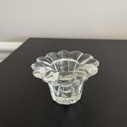 KIG Glass Candle Holder 2 Inch Indonesia Vintage