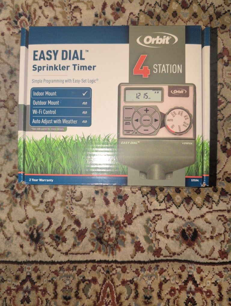 ORBIT 4 STATION EASY DIAL SPRINKLER TIMER