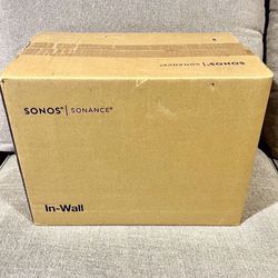 Sonos In Wall Speakers.  Model:  INWLLWW1.   1 Pair In Wall Speakers.  Brand New Sealed Box. 