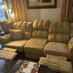 Tan Reclining Couch