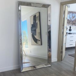 FS: Oversized Beaded Floor Mirror