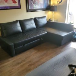 Black  Sleeper Sofa