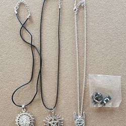 3 New SUPERNATURAL Necklace/ 2 Charms 