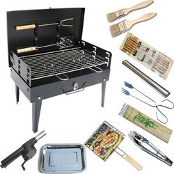 🔥 BRAND NEW Barbecue Bbq Grill Steel Smoker Stainless Outdoor Tool Thermometer Cooking Wood