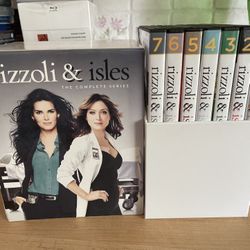 RIZZOLI AND ISLES - COMPLETE SERIES (DVD) BOX SET SEASONS 1-7 EXCELLENT COND.