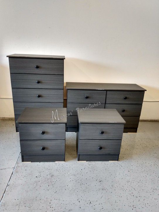 Gray Matte Bedroom Dresser Set!