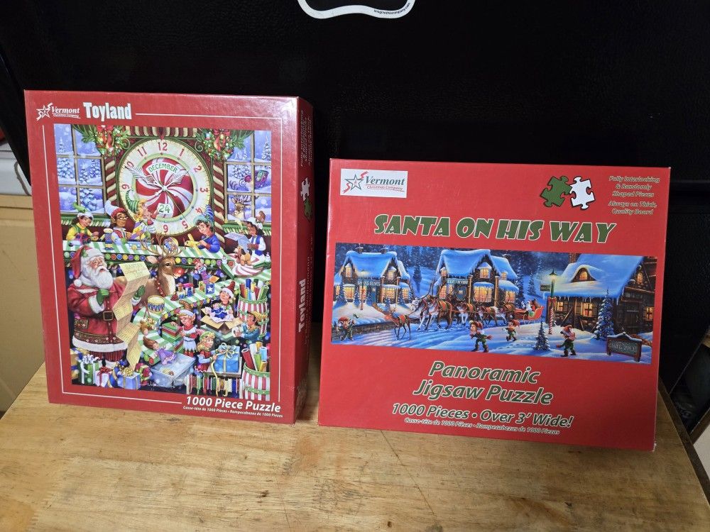 2 Christmas Puzzles 1000 pieces