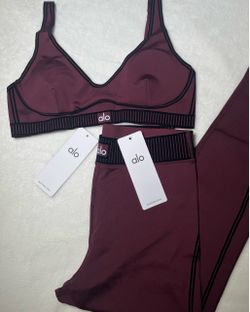 Burgandy Alo Set