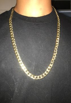 Double sided gold chain