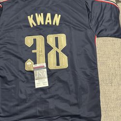 Steven Kwan Signed Autograph Custom Jersey - JSA Coa - Cleveland Guardians