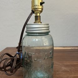 Vintage, mason, jar lamp
