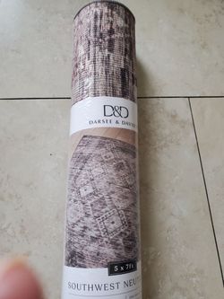 Tap of 3 pictures  to see whole picture  New 5 by 7 area rug