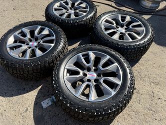 20 inch new Chevy gmc stock oem wheels with brand new RT tires for sale 6 lug