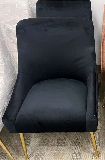 Dining Chair black gold color leg