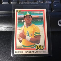 RICKY HENDERSON 119 - DONRUSS 1981
