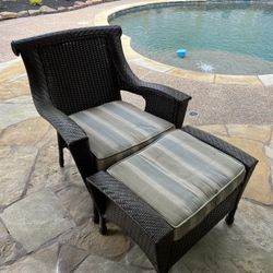 Out Door Chair and Ottoman