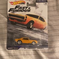 Hot Wheels Fast And Furious 67 Chevy Camaro