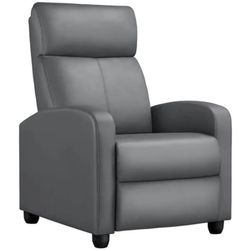 Adjustable Recliner Chair PU Leather Upholstered for Living Room