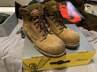 Thorogood Work Boots Brown Steel Toe Water Proof