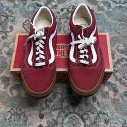 Vans Old Skool(Gum) Rosewood/True White Size Men’s 8 Women’s 9.5
