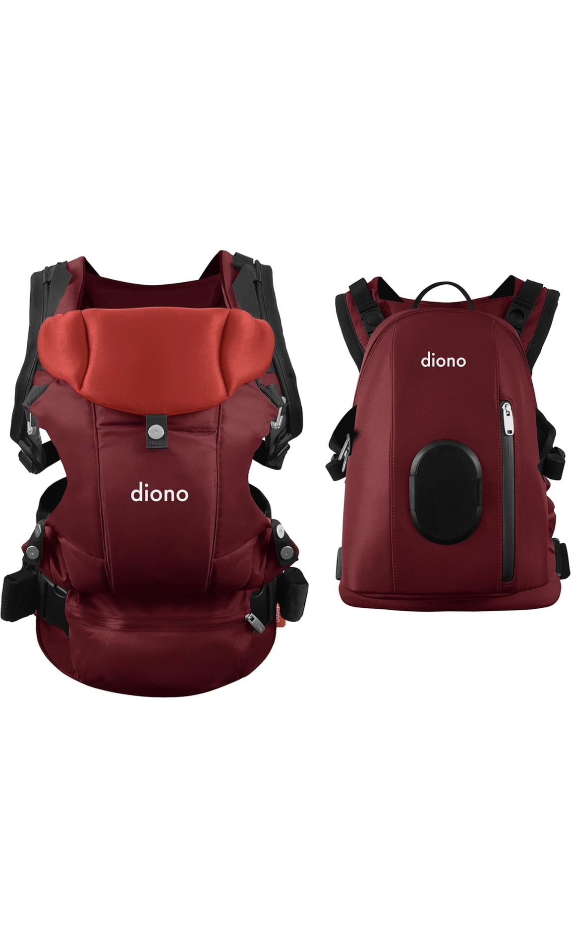 Diono Carus Complete 4-in-1 Baby Carrier with Detachable Backpack, Front Carry & Back Carry