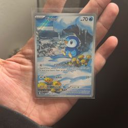 Piplup Phantasmal Flames Full Art Pokemon Card