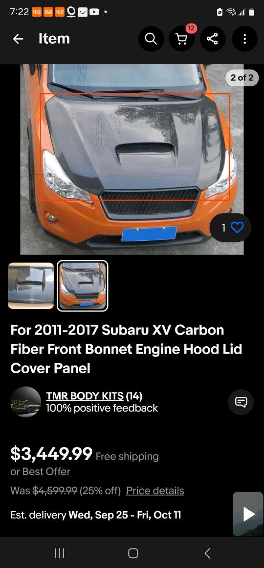 12,13,14,15,16,17 Subaru Fb2.0