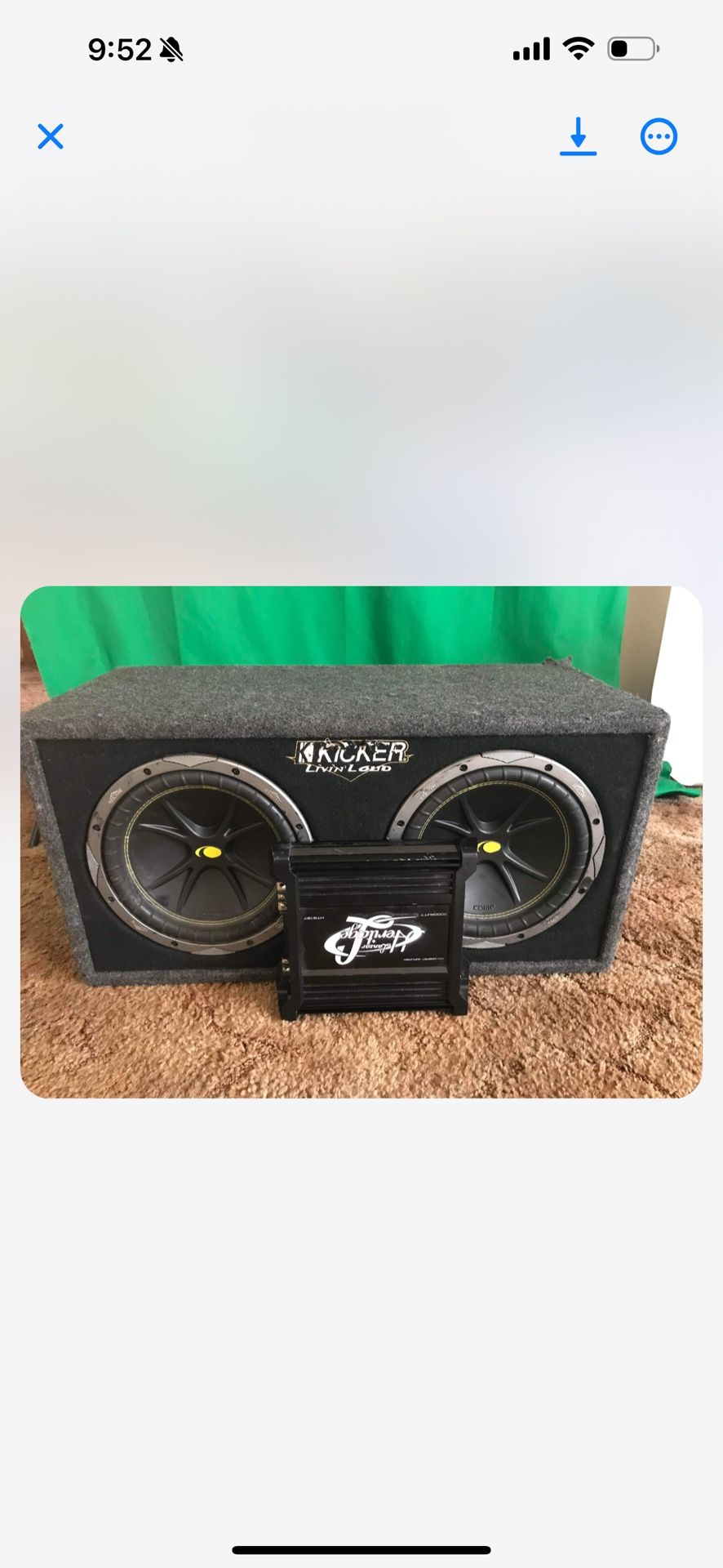 Subwoofer kicker