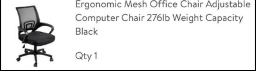 Ergonomic Mesh Office Chair - Brand new - Assembled
