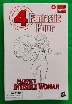Marvel Legends Fantastic Four Invisible Woman Clear Figure Hasbro Pulse Exclusive
