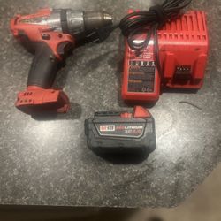Milwaukee Drill With Charger