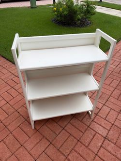 Wood shoe rack - 28” L x 12” W x 37”H