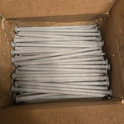76ct - 10" Grip-Rite Galvanized Landscaping Spikes / Timber Nails