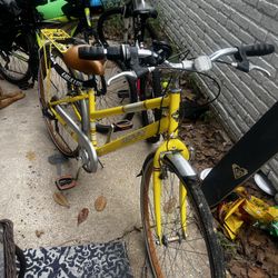 Yellow Huffy Bike